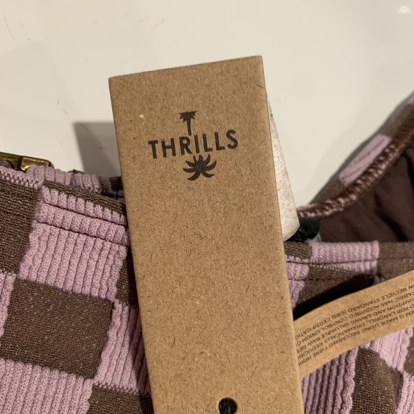 NWT THRILLS (FP) Ribbed Square Crop Bikini Top Sz XS
Color Washed Cocoa - Picture 9 of 11